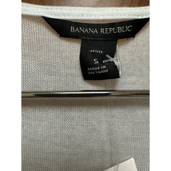Banana Republic White V Neck 2 Layer Tank Top Womens Petite Small Racerback - Picture 6 of 10